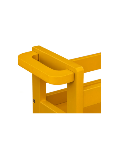 CARRELLO 174762K CON RUOTE 3P MOSTARDA su TreG Ingrosso