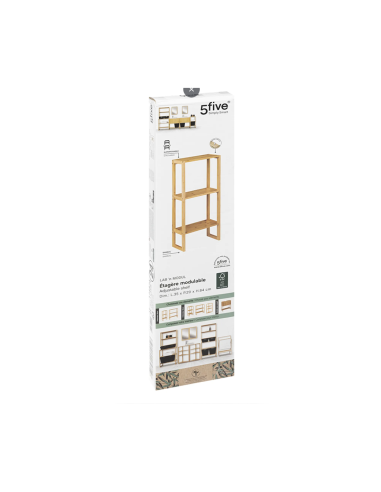 SCAFFALE 174824 BAMBOO 3P 35X20X84CM su TreG Ingrosso