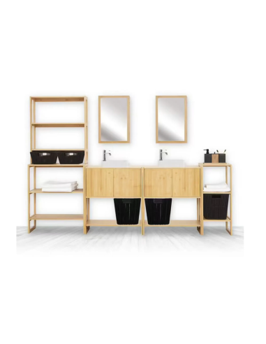 SCAFFALE 174824 BAMBOO 3P 35X20X84CM su TreG Ingrosso