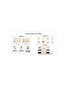SCAFFALE 174825 BAMBOO 3P 35X33,5X84CM su TreG Ingrosso 2