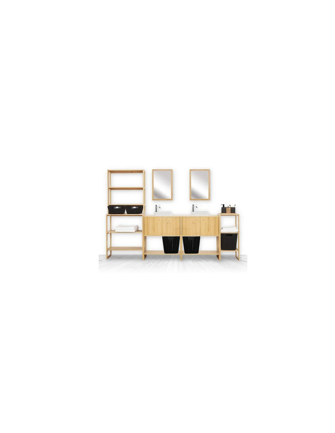 SCAFFALE 174828 BAMBOO 3P 70X33,5X84CM su TreG Ingrosso
