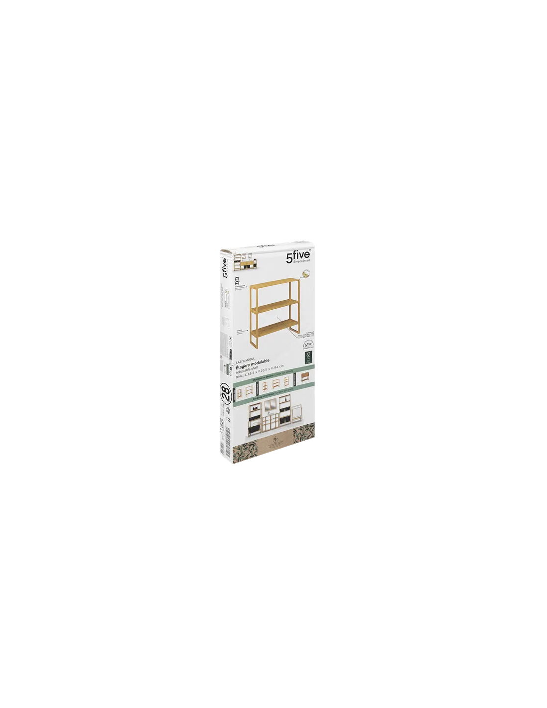 SCAFFALE 174828 BAMBOO 3P 70X33,5X84CM su TreG Ingrosso