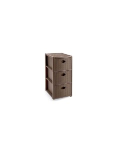 CASSETTIERA 30252 ELEGANCE SLIM 3C TORTORA su TreG Ingrosso