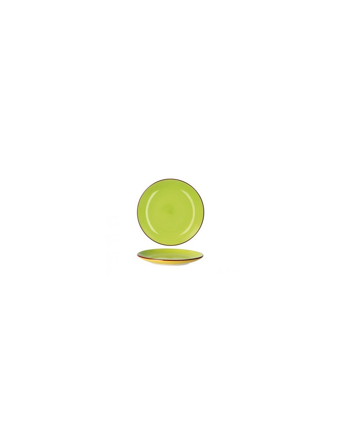 LINDA PIATTO FRUTTA 82728 VERDE D20CM su TreG Ingrosso