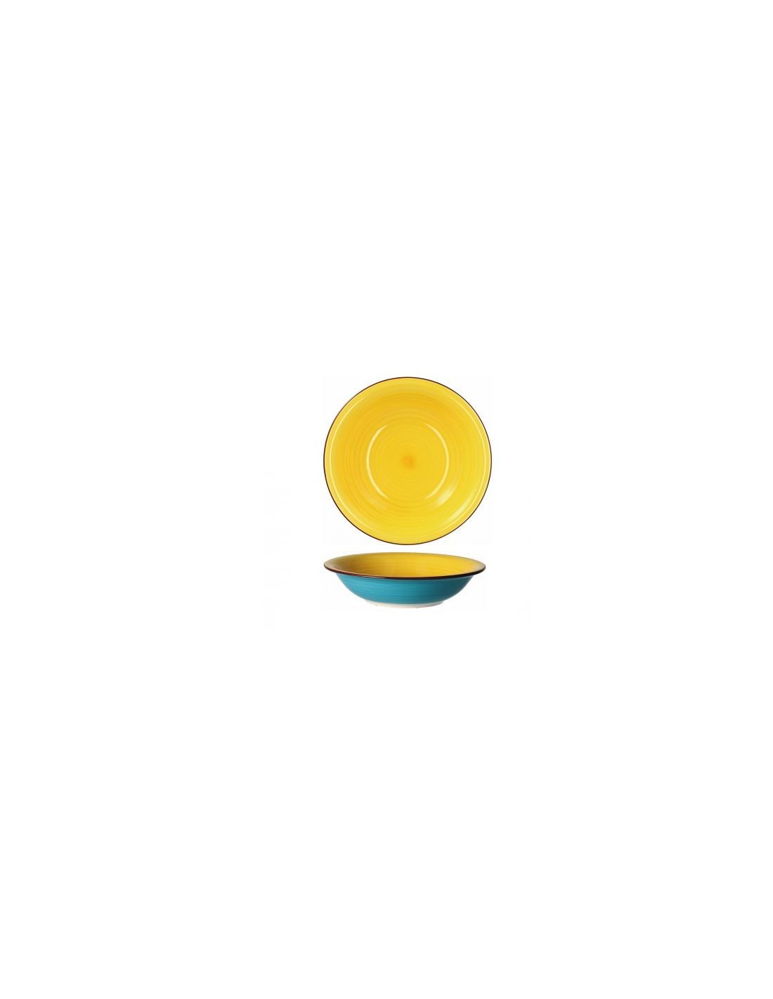 LINDA PIATTO FONDO 82732 GIALLO D20CM su TreG Ingrosso