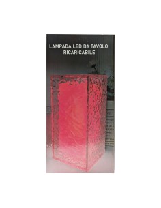 LAMPADA GHIACCIO 13X13X27 RGB TELECOMANDO su TreG Ingrosso