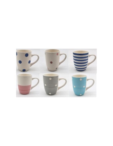 TAZZA MUG 22998 300ML ASSORTITO su TreG Ingrosso