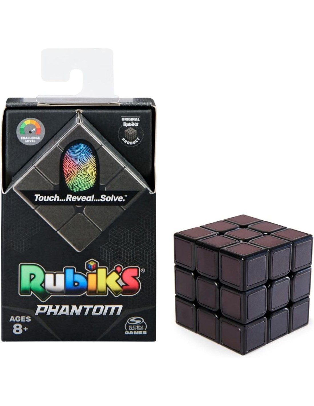 Rubik's Cubo di Rubik Phantom, Cubo 3x3 Originale con Tecnologia Termocromatica, Antistress e Rompicapo per Adulti e Bambini