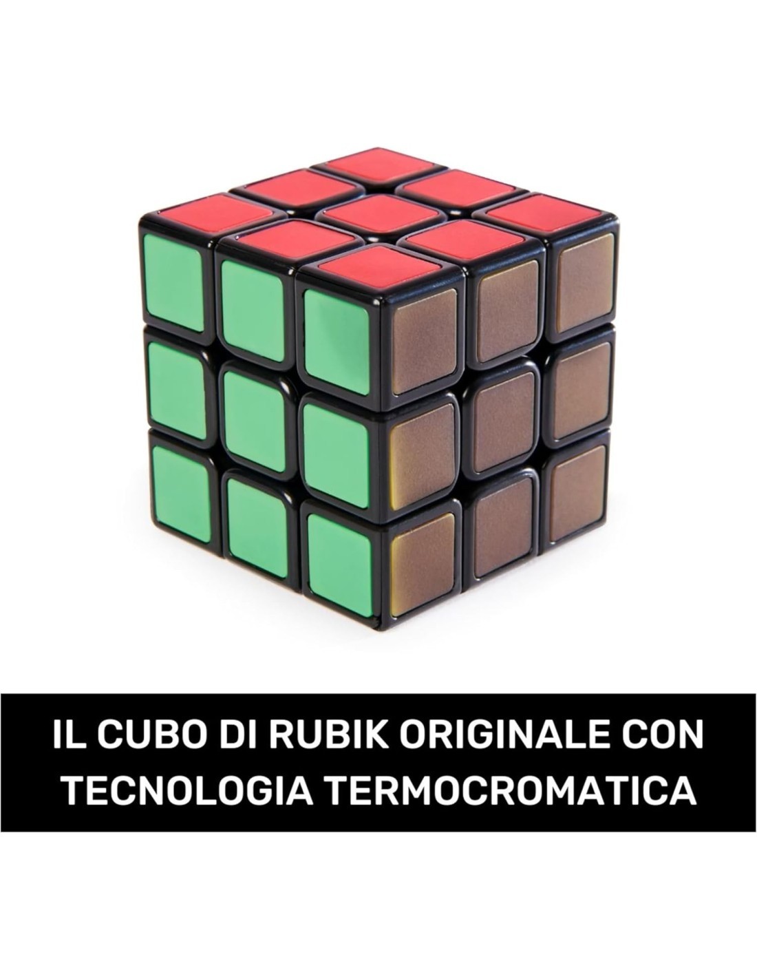 Rubik's Cubo di Rubik Phantom, Cubo 3x3 Originale con Tecnologia Termocromatica, Antistress e Rompicapo per Adulti e Bambini