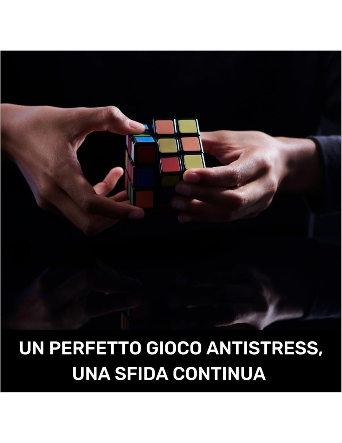 Rubik's Cubo di Rubik Phantom, Cubo 3x3 Originale con Tecnologia Termocromatica, Antistress e Rompicapo per Adulti e Bambini