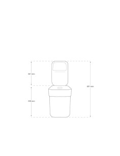 PATTUMIERA GRIGIA 20LT READY TO COLLECT