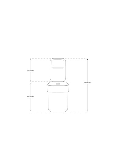PATTUMIERA GRIGIA 20LT READY TO COLLECT