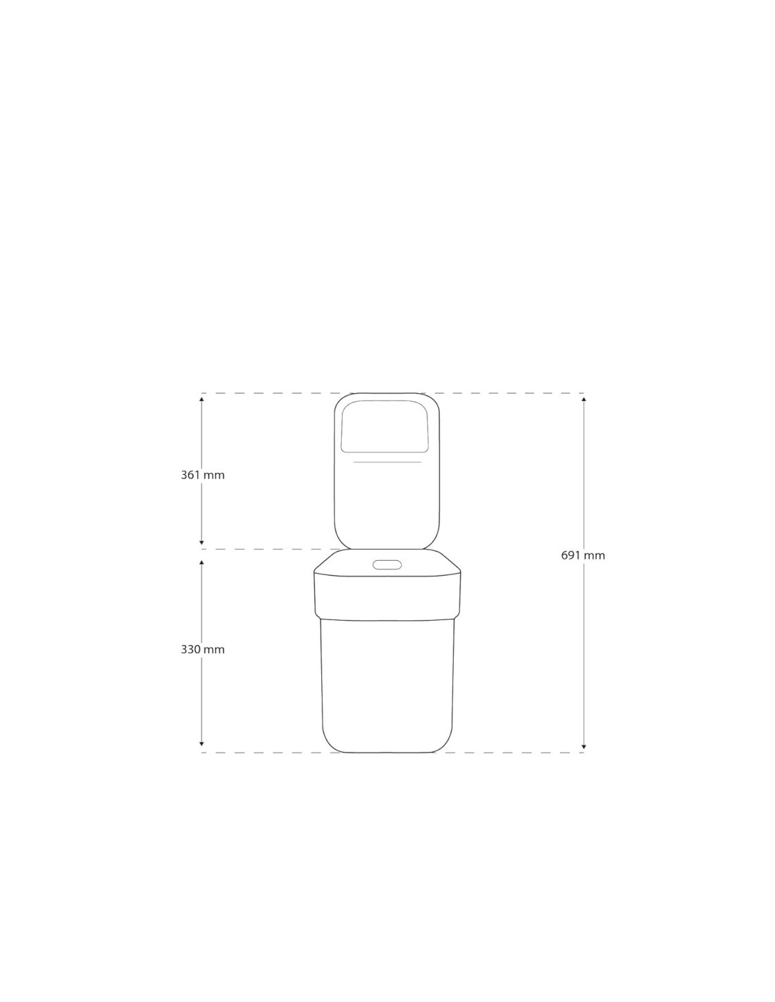 PATTUMIERA GRIGIA 20LT READY TO COLLECT