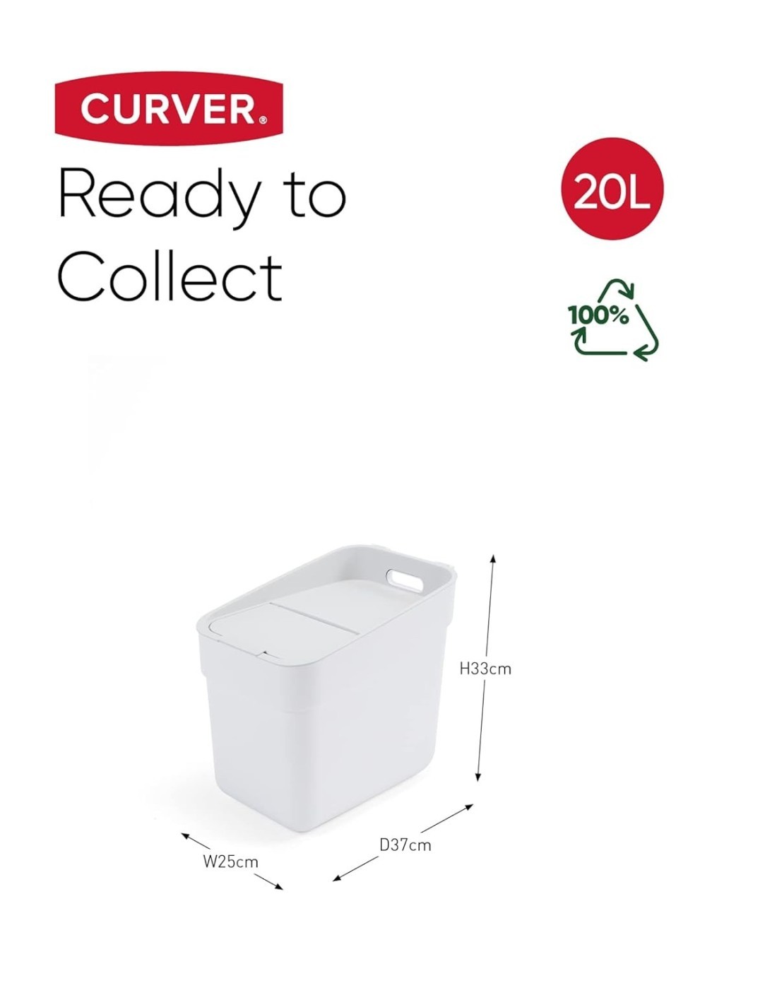 PATTUMIERA BIANCA 20LT READY TO COLLECT