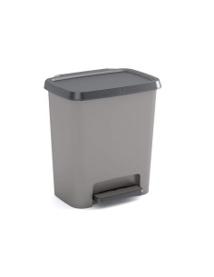 PATTUMIERA A PEDALE 25LT GRIGIA COMPATTA