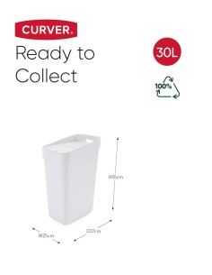 PATTUMIERA BIANCA 30LT READY TO COLLECT