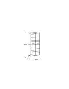 ARMADIO ALTO PLANET OUTDOOR 80X182X44CM