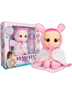 Cry Babies Newborn Coney Deluxe Interattiva, Bambola Neonata con Braccialetto Elettronico, Lacrime Vere e Suoni