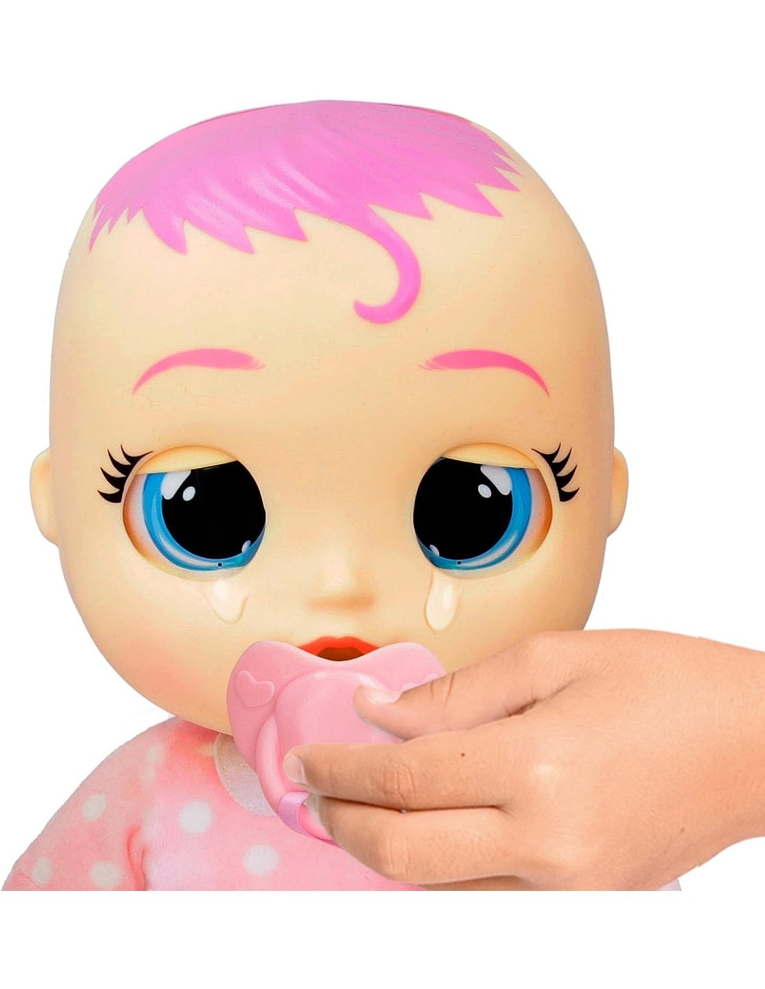 Cry Babies Newborn Coney Deluxe Interattiva, Bambola Neonata con Braccialetto Elettronico, Lacrime Vere e Suoni
