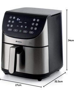 Ariete 4628 Friggitrice ad Aria 7L con 12 Programmi Preimpostati e Funzione Max Crisp