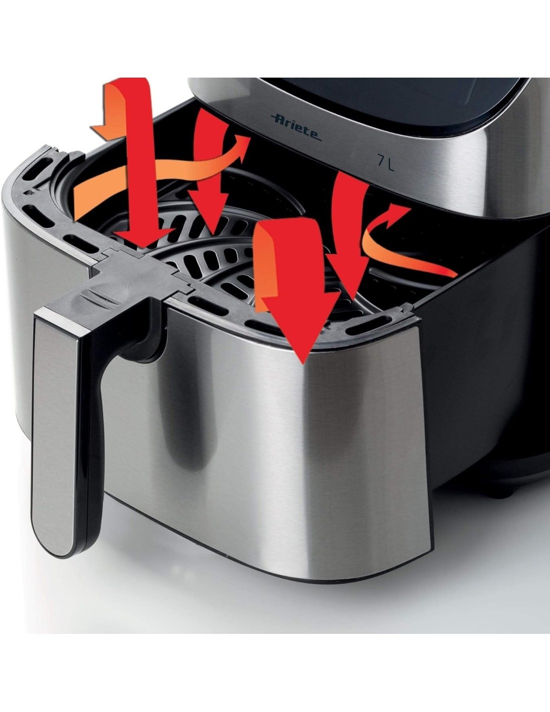 Ariete 4628 Friggitrice ad Aria 7L con 12 Programmi Preimpostati e Funzione Max Crisp