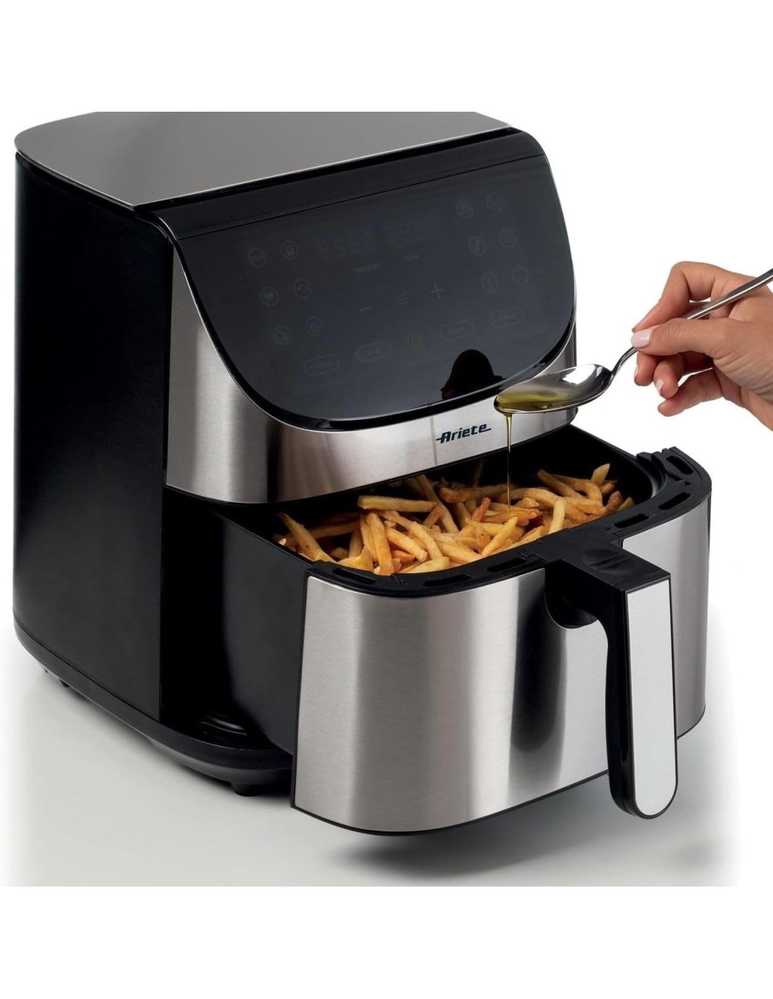 Ariete 4628 Friggitrice ad Aria 7L con 12 Programmi Preimpostati e Funzione Max Crisp