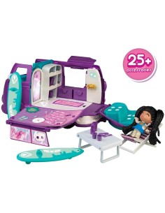 Pinypon Terrific Van, Tetto Trasformabile in Barca con Scivolo, Personaggio Mummia, per Bambini 4+ Anni, Famosa