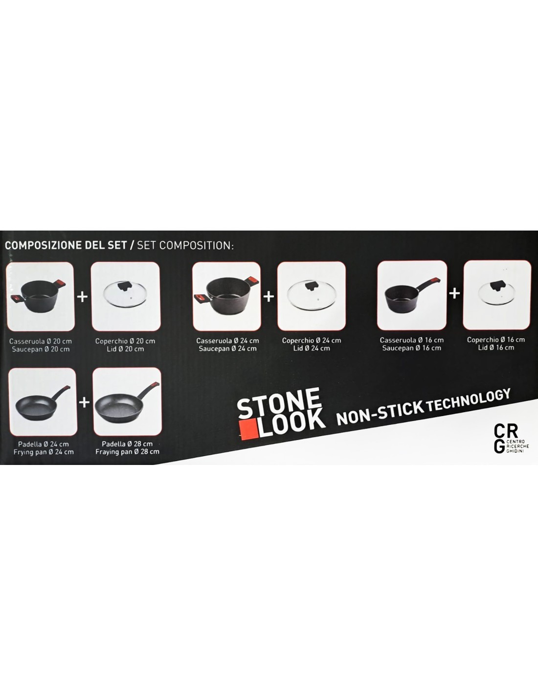 BATTERIA SET 8PZ 2293 STONE LOOK