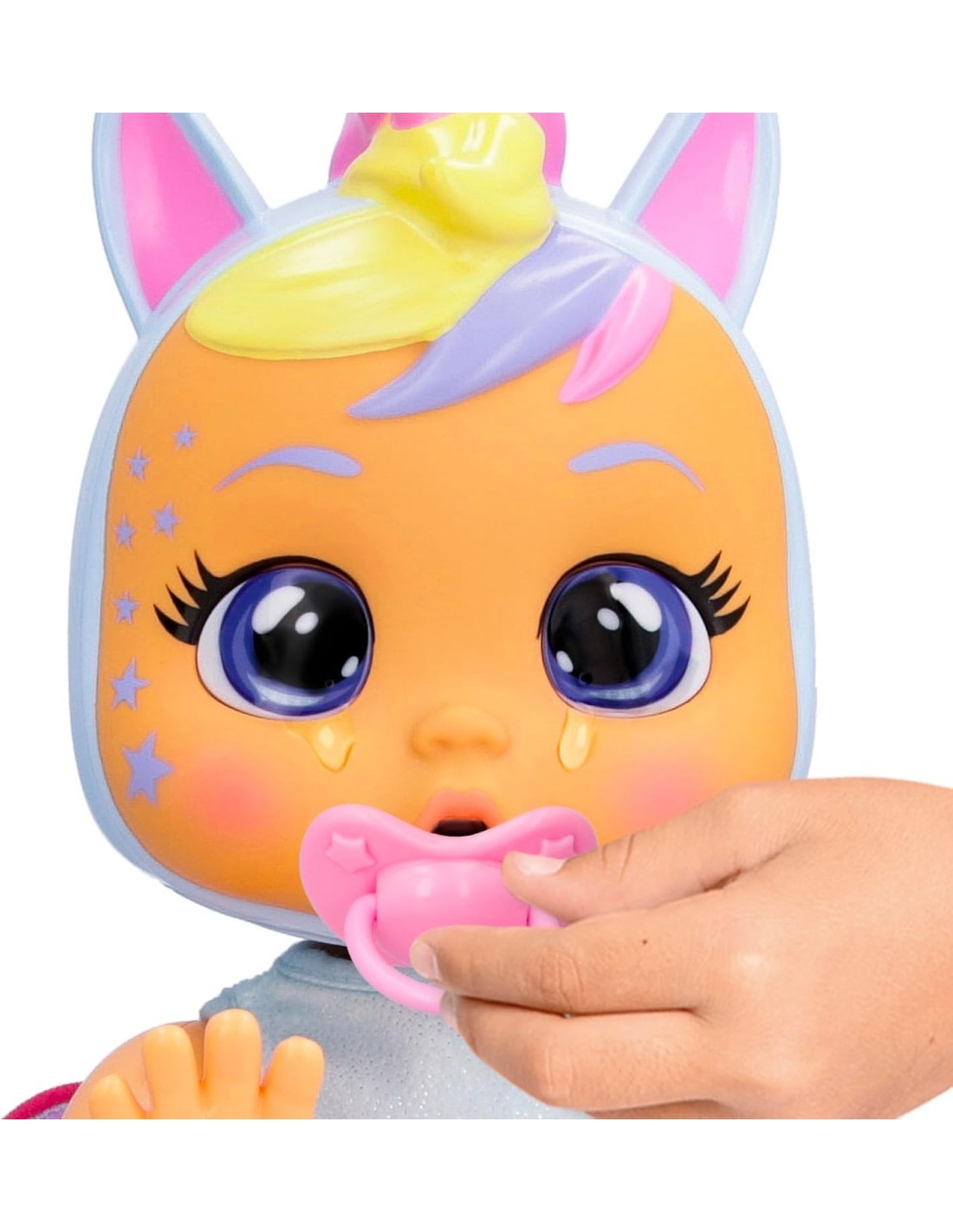 Cry Babies Crawling Jenna, Bambola Interattiva Gattona Davvero, Piange Lacrime Vere, Giocattolo per Bambini +18 Mesi