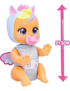 Cry Babies Crawling Jenna, Bambola Interattiva Gattona Davvero, Piange Lacrime Vere, Giocattolo per Bambini +18 Mesi