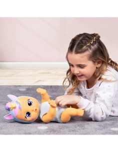 Cry Babies Crawling Jenna, Bambola Interattiva Gattona Davvero, Piange Lacrime Vere, Giocattolo per Bambini +18 Mesi