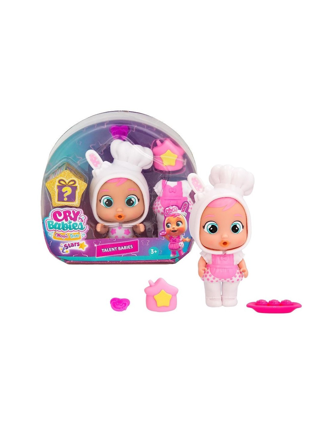 Cry Babies Magic Tears Talent Daisy, Mini Bambola da Collezione con Abito Personalizzato, Regalo per Bambini 3 Anni o Più