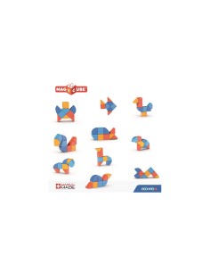 GEOMAG 208 MAGICUBE ANIMALS SET 9PZ 2