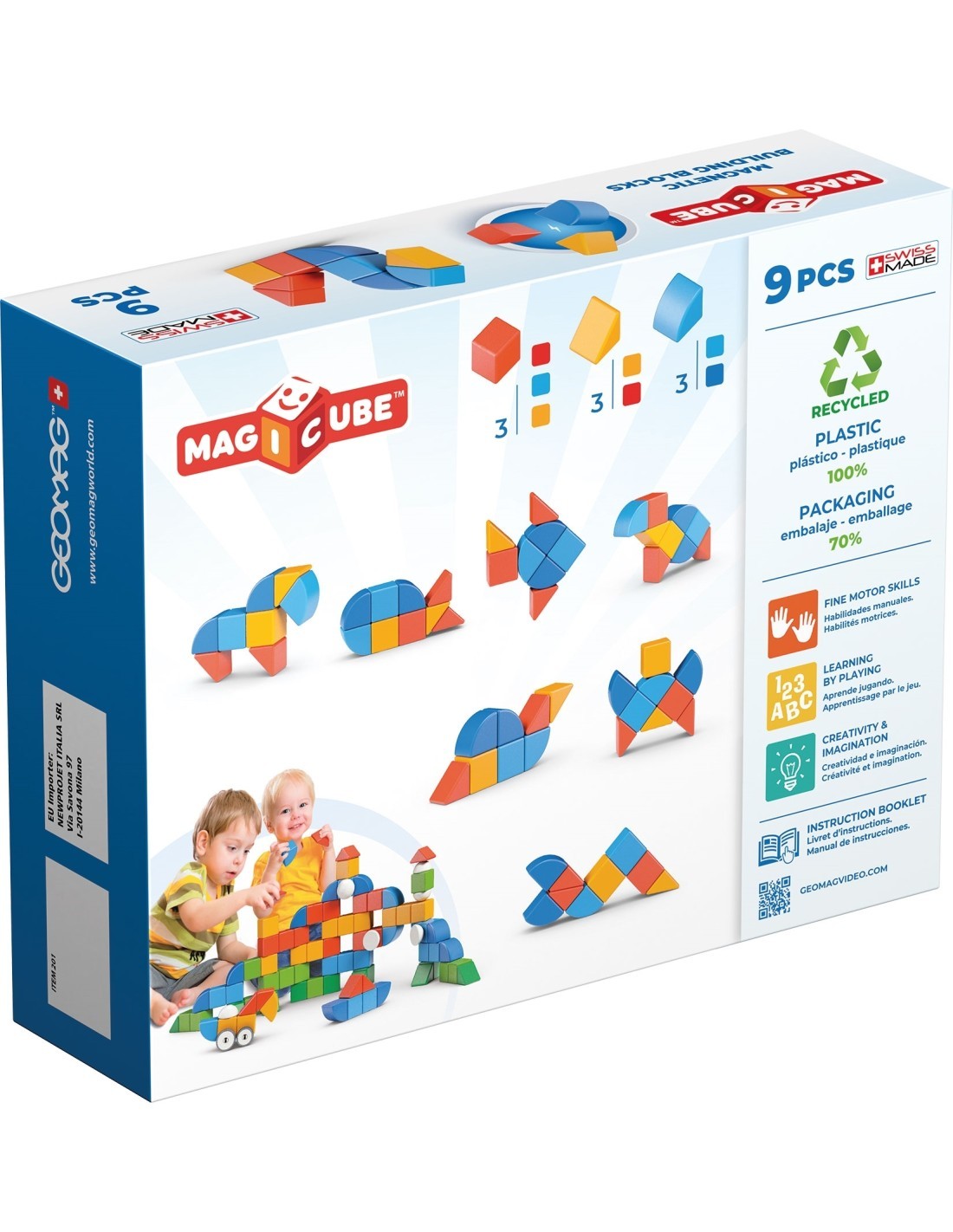 GEOMAG 208 MAGICUBE ANIMALS SET 9PZ