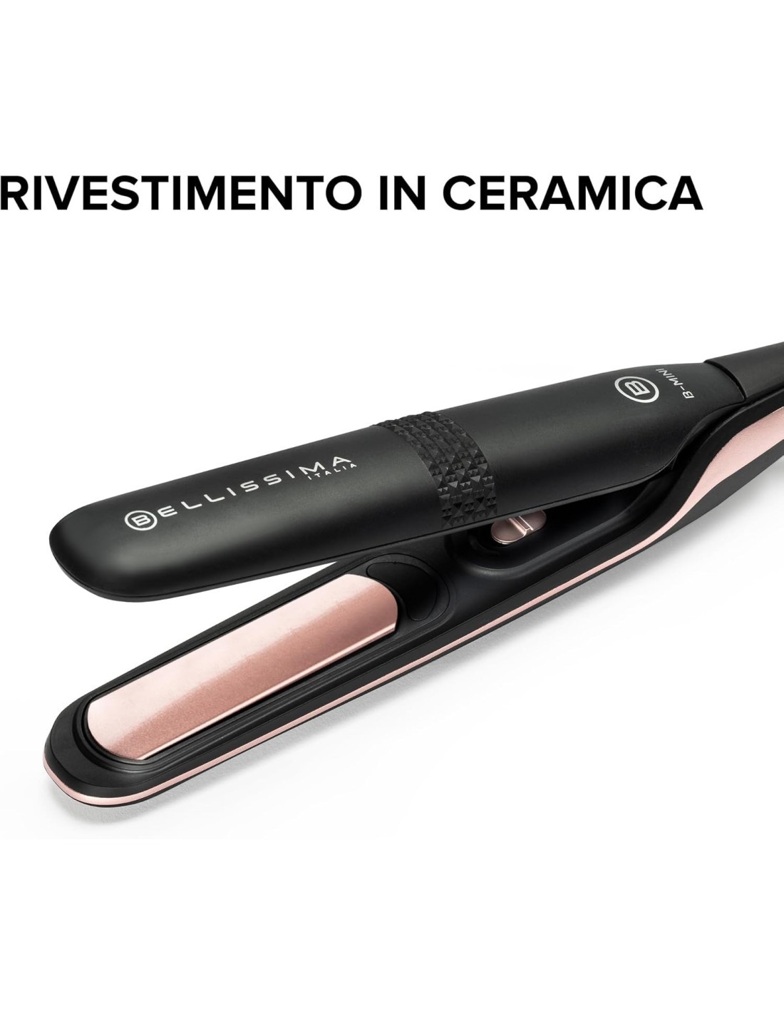 Bellissima Imetec B-Mini – Piastra Capelli da Viaggio, Compatta e Leggera, Ceramica