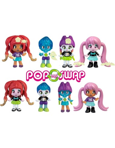 Pinypon Terrific Friends, Vampiro, Ragazza Lupo, Scheletro e Ragazzo Fantasma, Accessori Che Brillano al Buio, Famosa