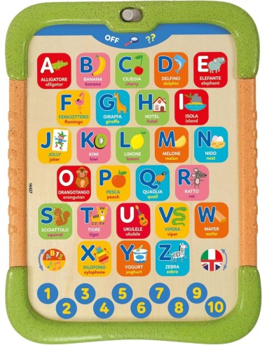 SAPIENTINO CLEMENTONI ALPHA PAD GIOCO EDUCATIVO PER BAMBINI