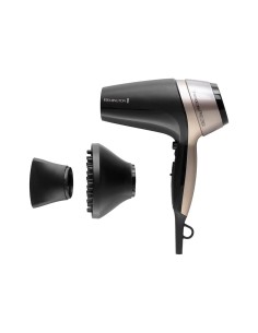 Remington D5715 Asciugacapelli Thermacare Pro, Ionico, 2300W, Diffusore e Concentratore, Basso Rumore, Nero e Grigio