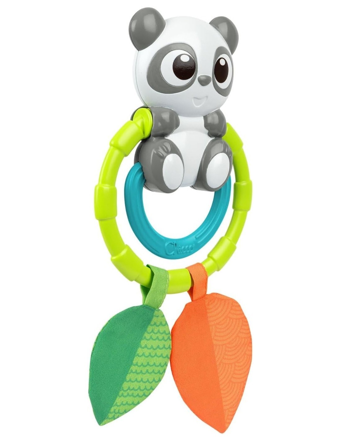 Chicco Sonaglio Panda - Massaggiagengive e Gioco Sensoriale per Neonati, Facile da Afferrare e Divertente