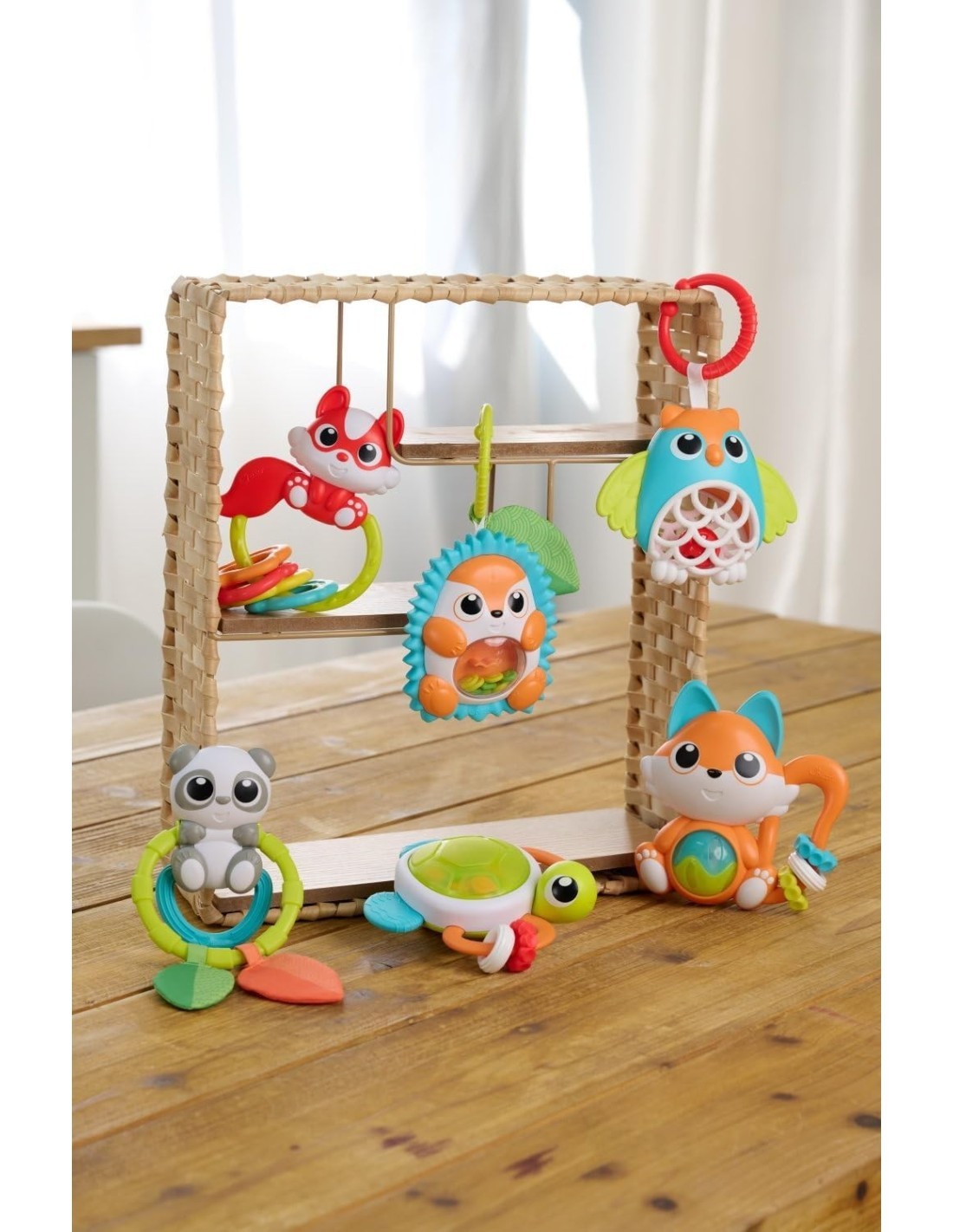 Chicco Sonaglio Panda - Massaggiagengive e Gioco Sensoriale per Neonati, Facile da Afferrare e Divertente