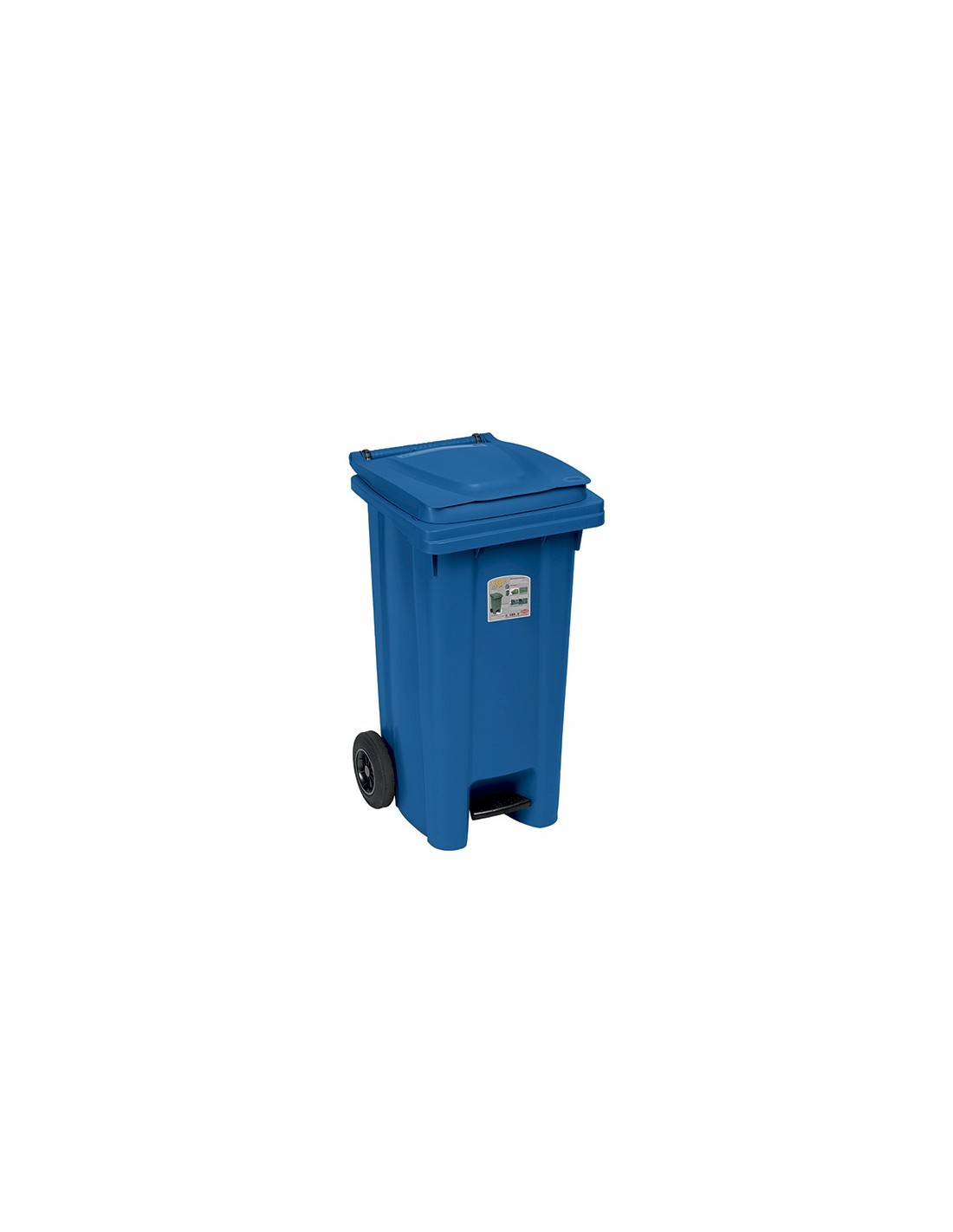 BIDONE 25703 CARRELLATO 120LT C/PED BLU su TreG Ingrosso
