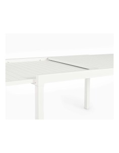 Tavolo Bizzotto 0662713 allungabile legno e alluminio 135/270X90 Bianco | TreG Ingrosso