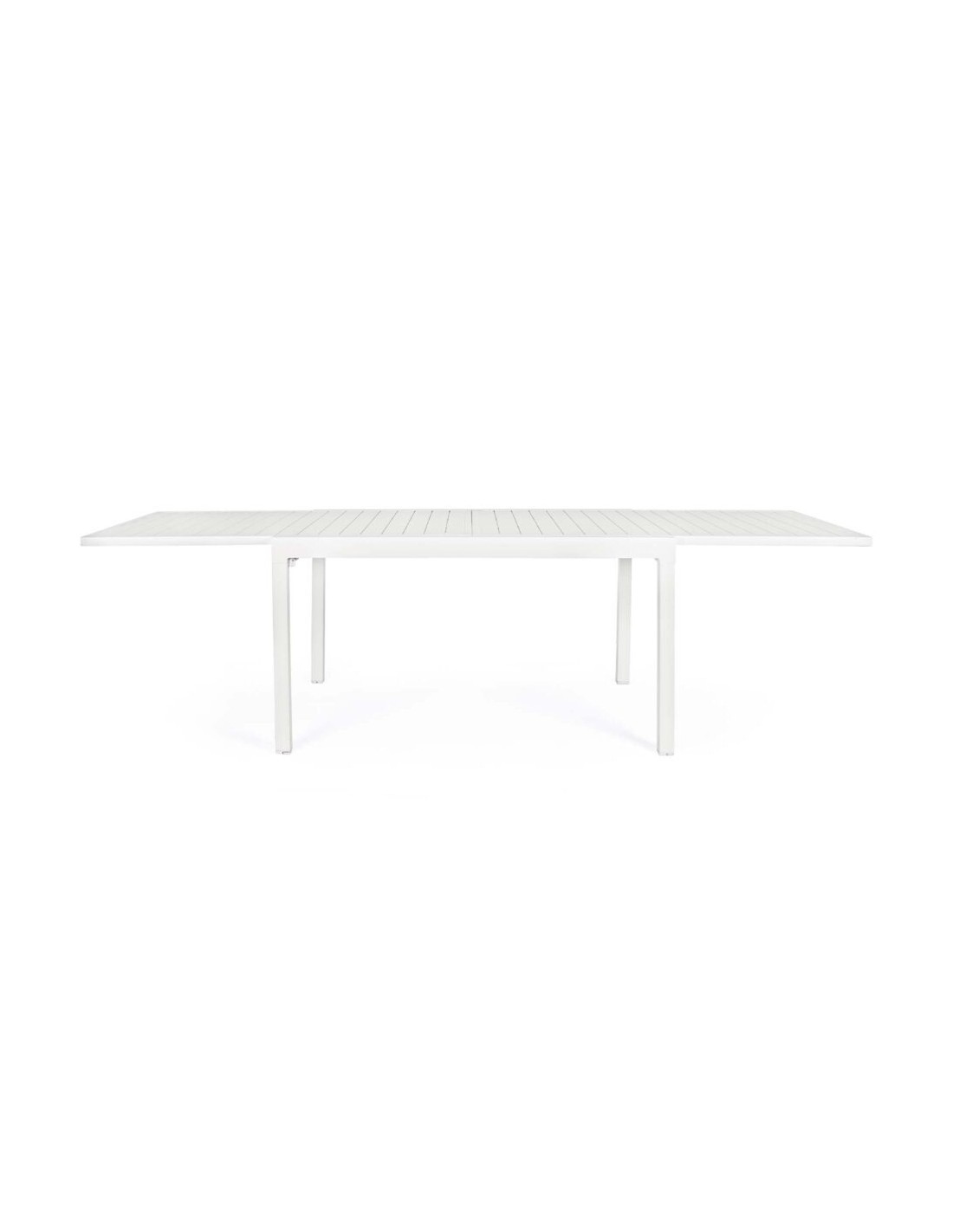 Tavolo Bizzotto 0662713 allungabile legno e alluminio 135/270X90 Bianco | TreG Ingrosso