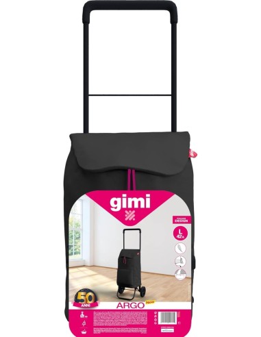 CARRELLO SPESA ARGO NERO 42LT su TreG Ingrosso