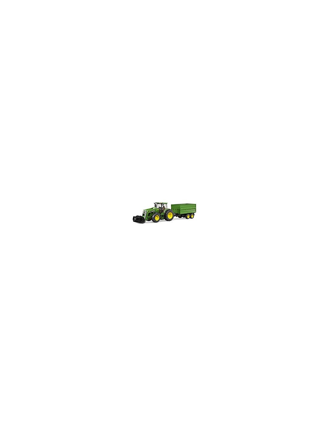JOHN DEERE 7930 TRATTORE CON BENNA E RIMORCHIO 3155 BRUDER SPIELWAR...
