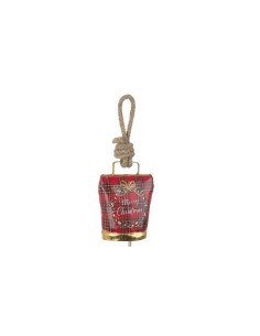 PENDENTE 0936636 WENDI CAMPANA TARTAN MERRYXMAS su TreG Ingrosso