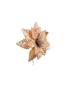 PICK POINSETTIA OLIMPIA ORO ROSA H15CM su TreG Ingrosso