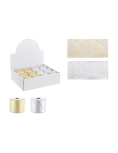 NASTRO GLITTER ARGENTO 4M su TreG Ingrosso