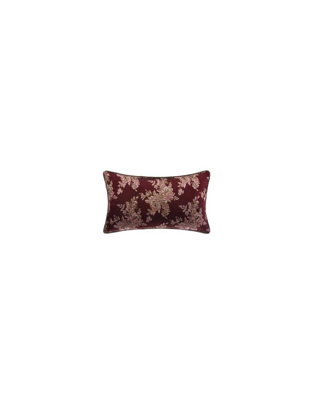 CUSCINO DEC FIORI 30X50CM BORDEAUX su TreG Ingrosso