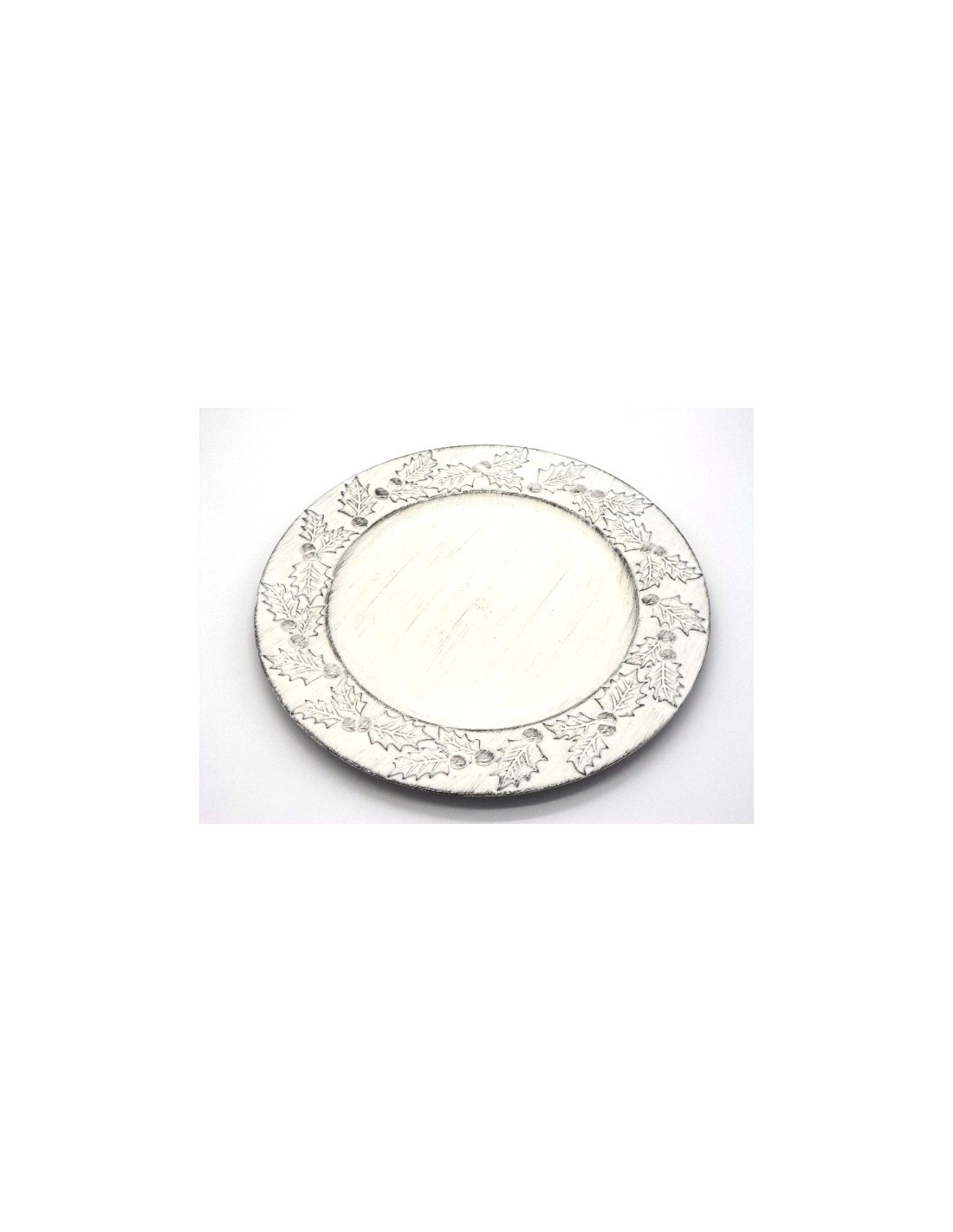 PIATTO PLASTICA D33CM BORDO PUNGITOPO su TreG Ingrosso